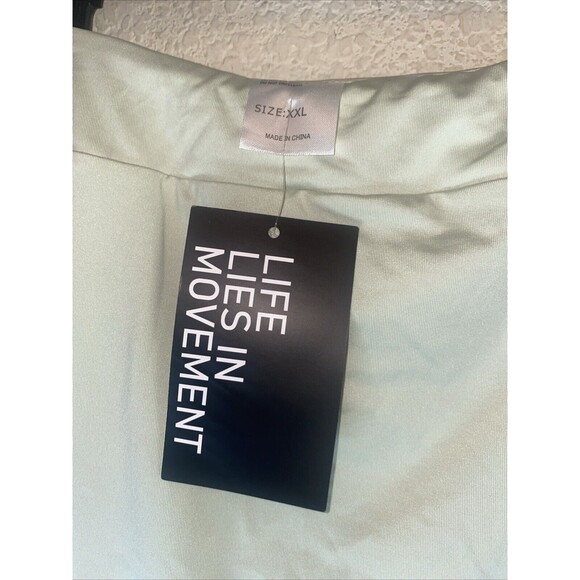 new skort Athletic Tennis Gym XXL Green Pocket Athleisure pickleball sports - Picture 6 of 7